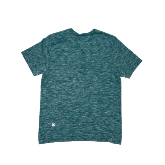 Lululemon Green Heathered Athletic Metal Vent Breathe Short Sleeve Tee Sz Medium - Picture 2 of 15